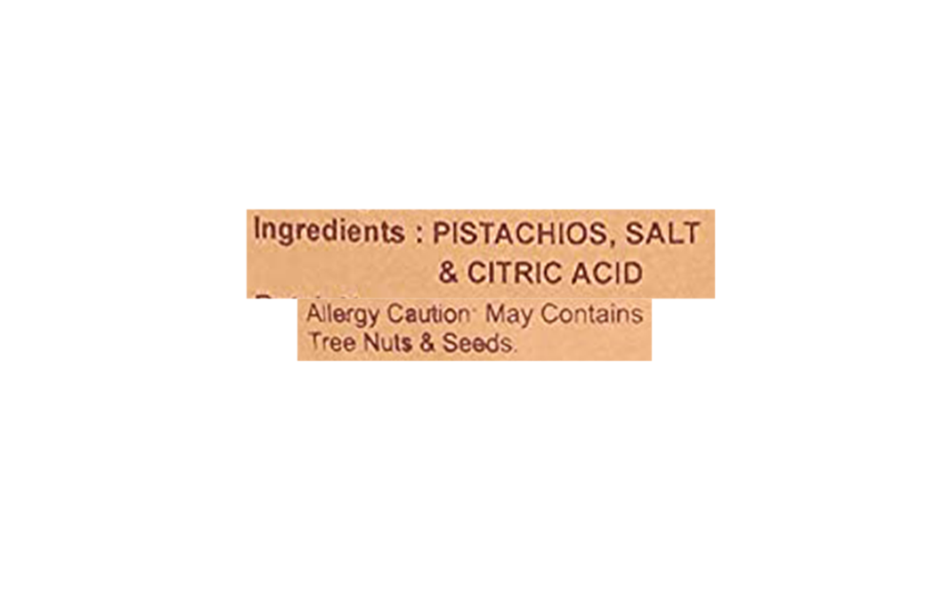 Berries & Nuts Salted Pistachios    Pack  250 grams
